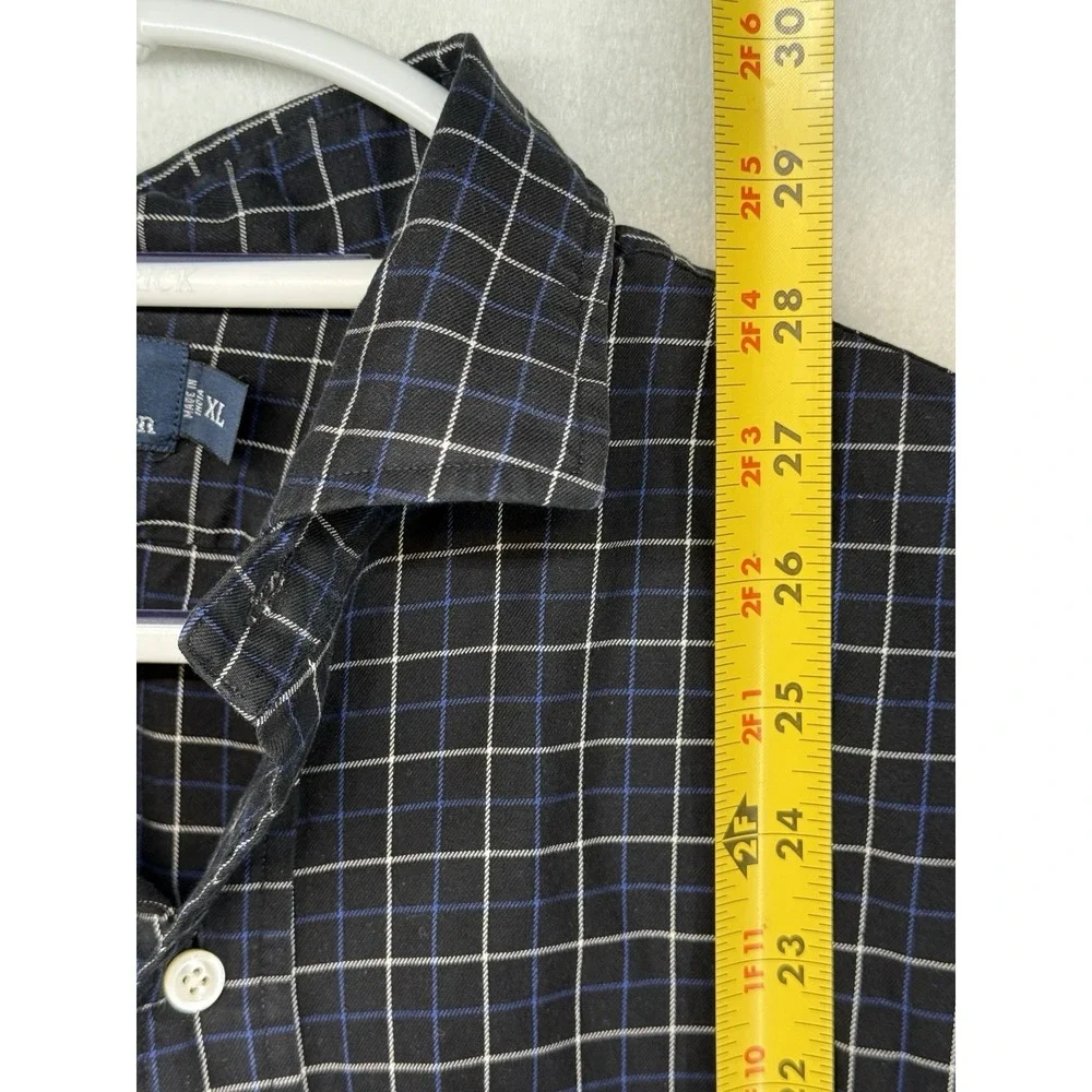 Vintage Polo Ralph Lauren Men's Classic Estate Black White Plaid Button Up Sz XL - Picture 4 of 5